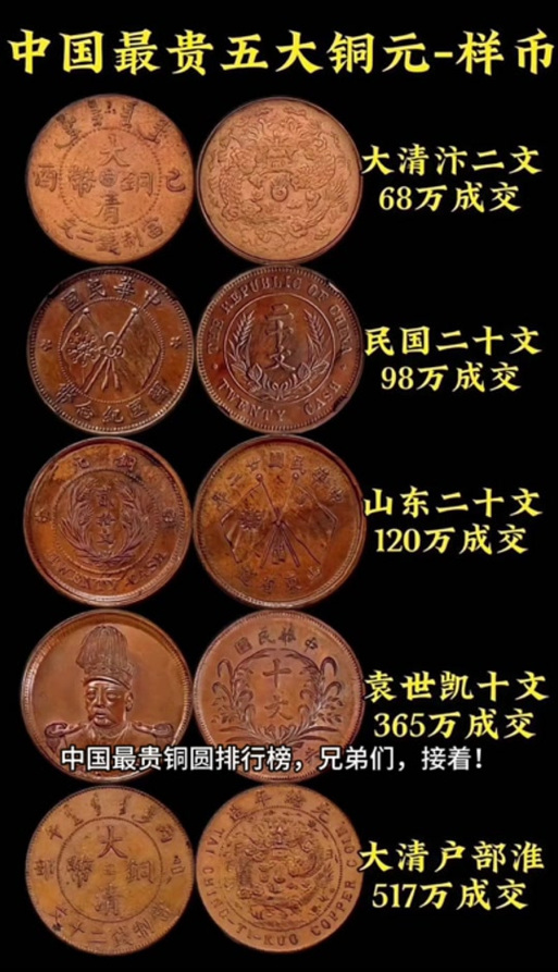 民国古币价格表及图片大全
