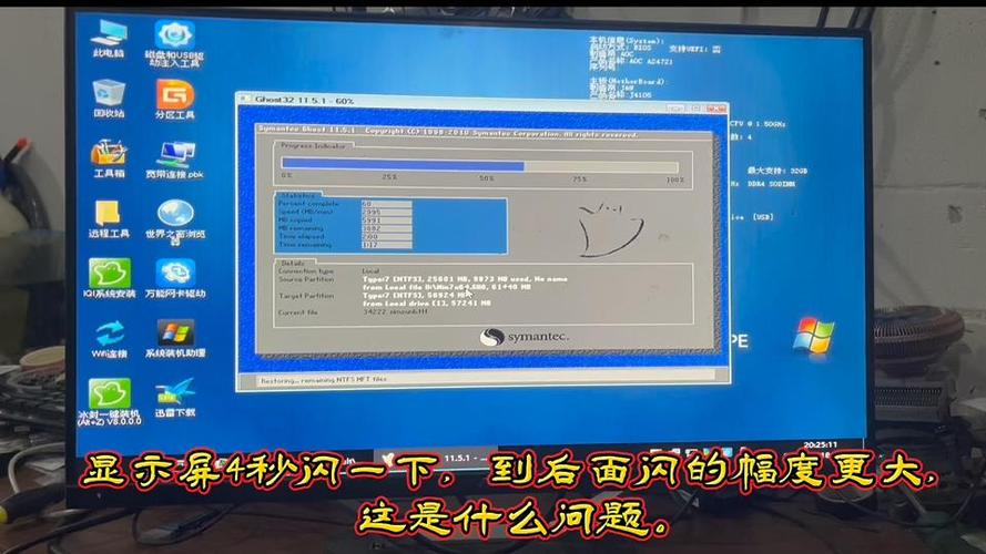 aoc显示器间歇性闪屏