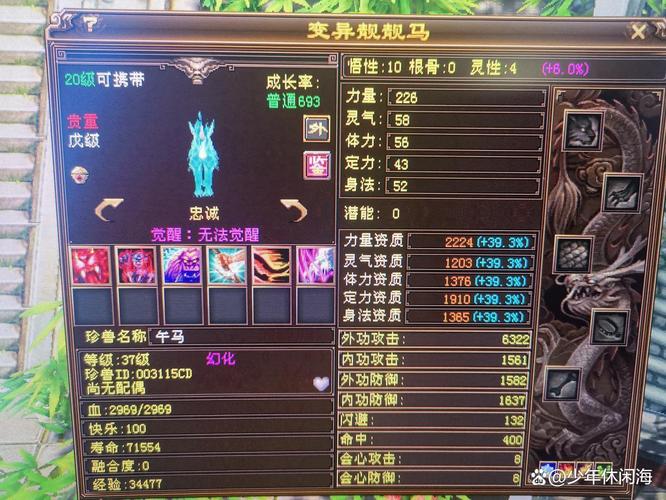 天龙八部天龙带年兽宝宝好