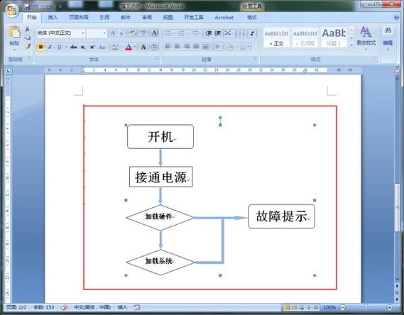 word怎么删除流程图不需要的部分截图2