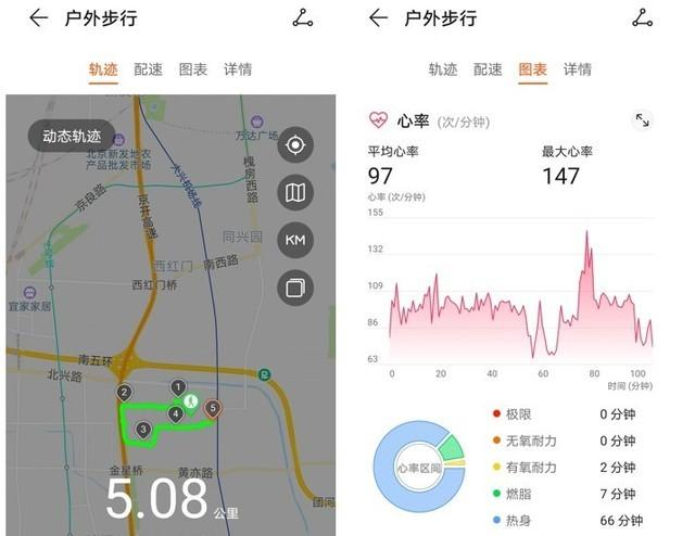 华为运动步行轨迹