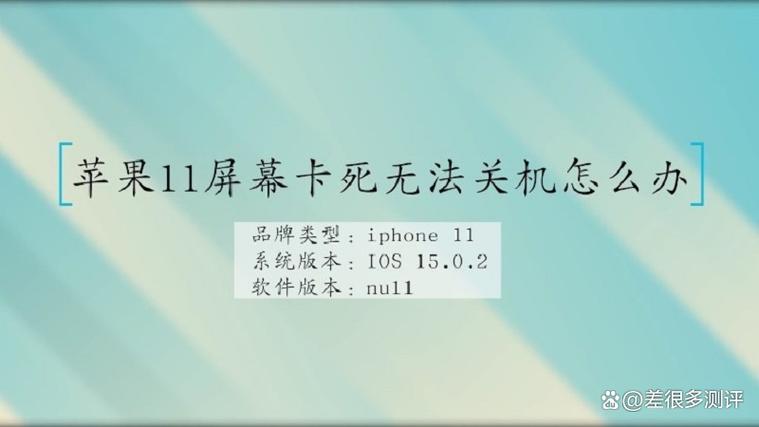 苹果手机卡死机了无法强制关机