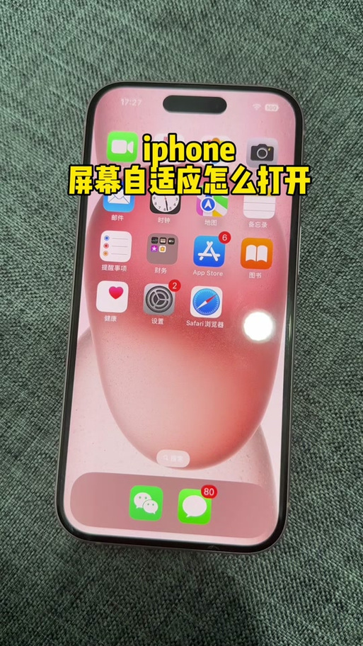 苹果手机自适应模式在哪里