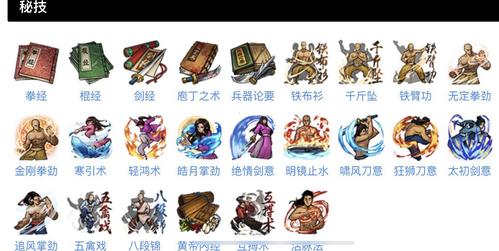 烟雨江湖各种技艺