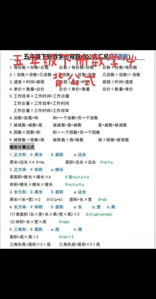 计算公式大全 计算公式大全