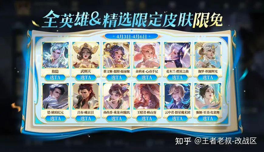 王者皮肤2026限免皮肤