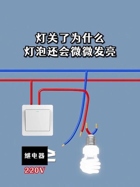 灯的开关关了灯还有一点亮