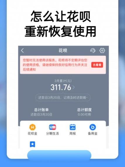 有没有谁花呗重新恢复的