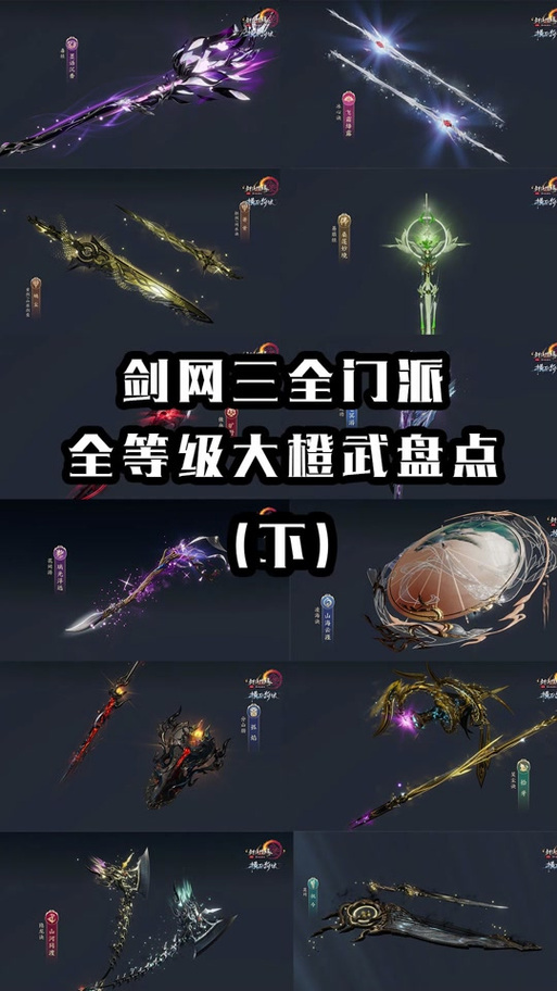 剑网三小橙武大橙武区别