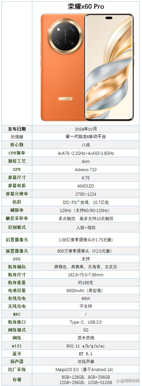 荣耀手机参数配置详情
