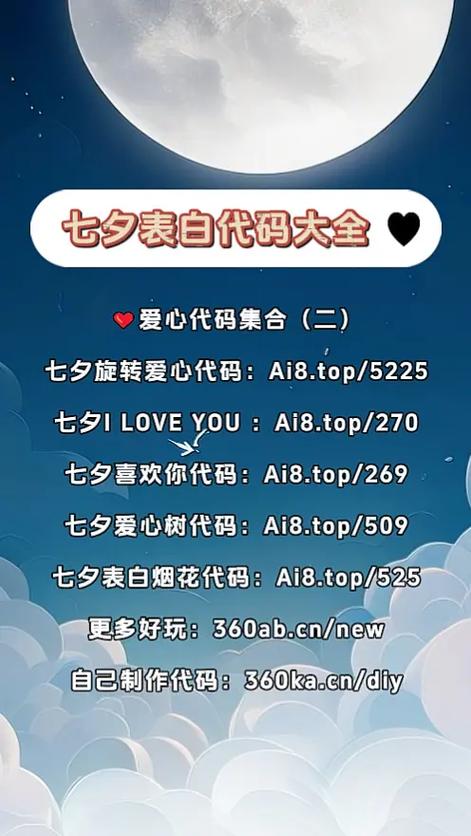 代码大全表白