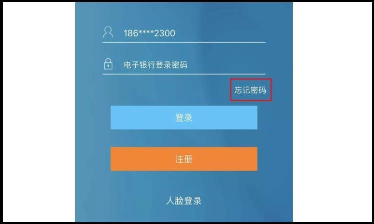 建行个人网上银行密码忘记