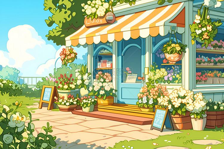 花店漫画图片