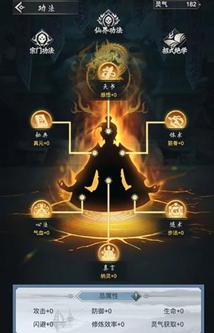 天图修仙宗门技能