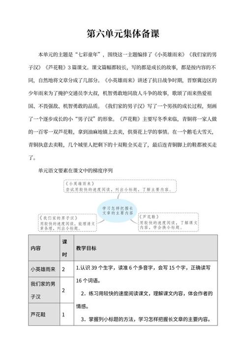 小学四年级语文下册教案