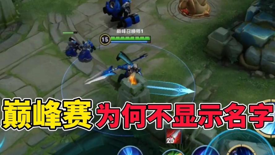 为什么巅峰赛不显示名字