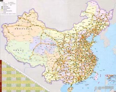 中国高速公路交通地图