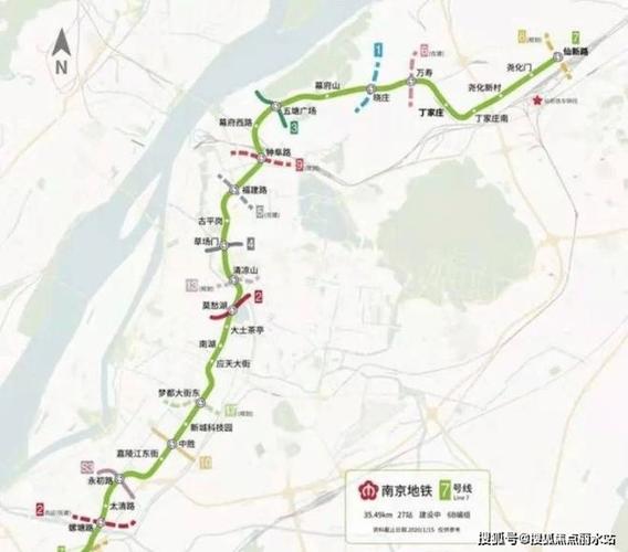 南京地铁s2号线线路图