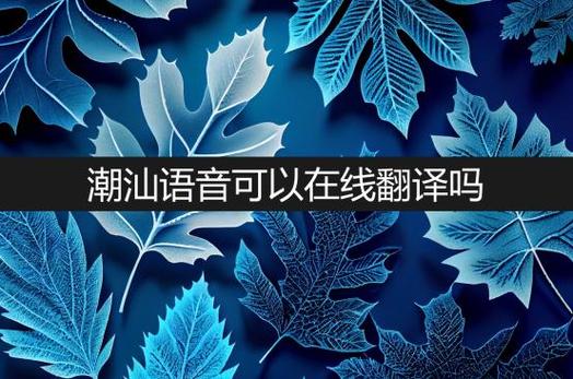 在线潮汕话对译普通话