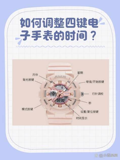 四键手表调日期的正确方法