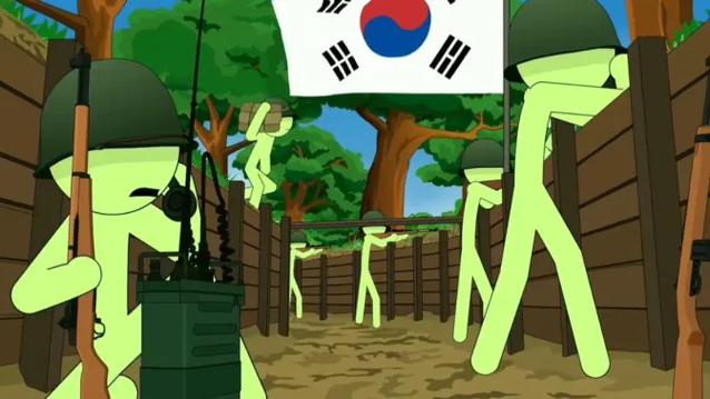 抗美援朝火柴人版