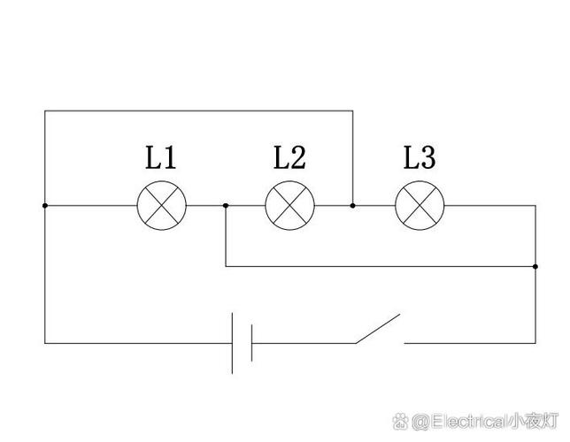 3个灯串联连接图一个开关