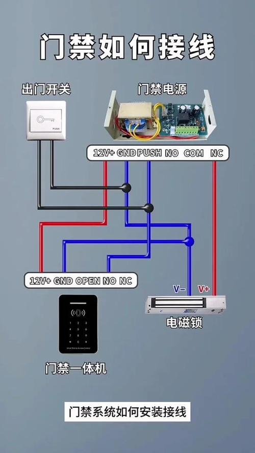 户内门禁分机怎么接线