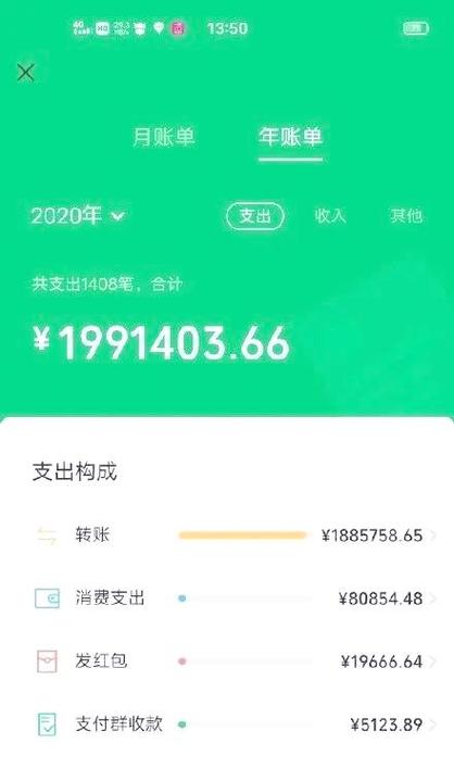 账单发朋友圈配文