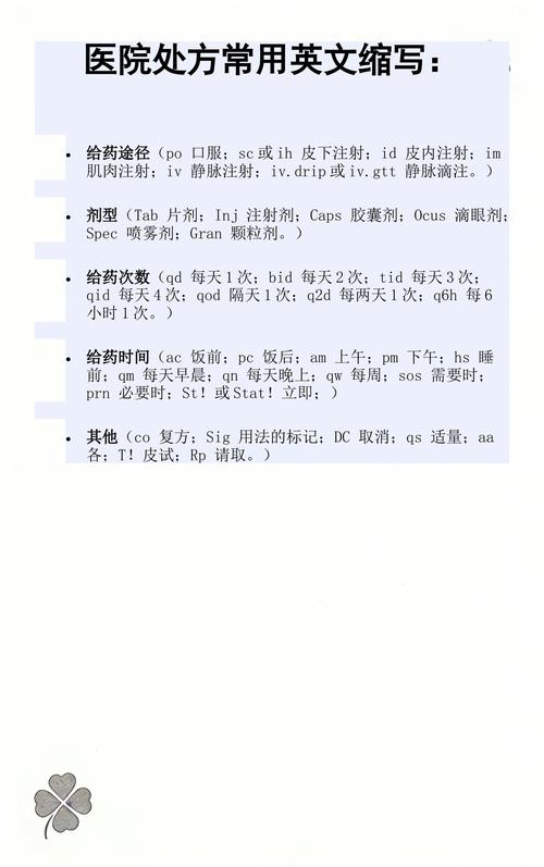 ih在处方中的意思