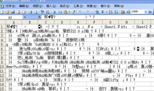 表格乱码