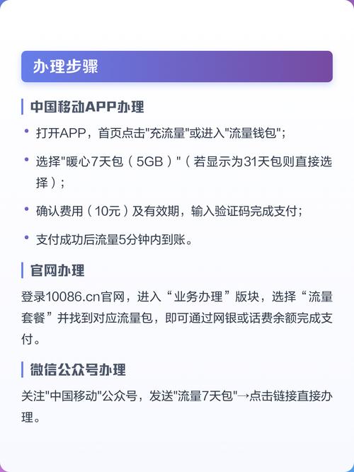 中国移动暖心流量包