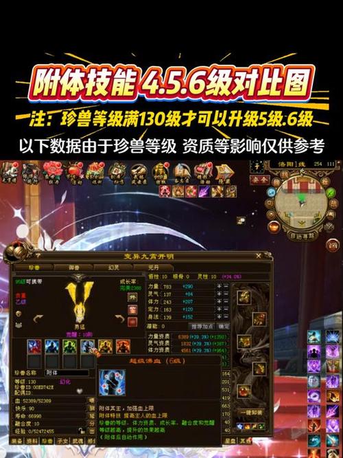天龙八部珍兽技能升级
