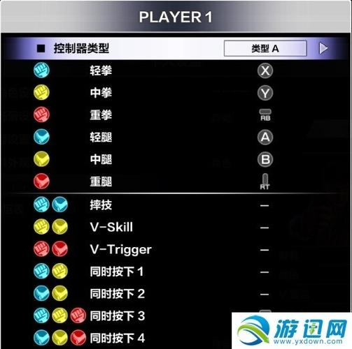 街头霸王按键技能