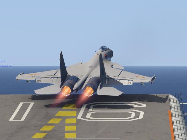 f16舰载机模拟起降