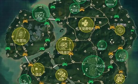 和平精英海岛地图最肥打野点