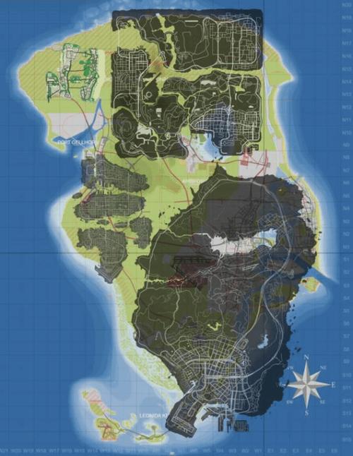 GTA圣安地列斯地图多大