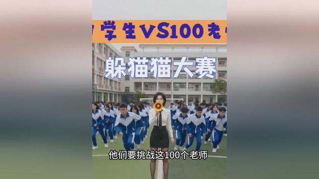 100名老师Vs100名学生校园躲猫猫大赛