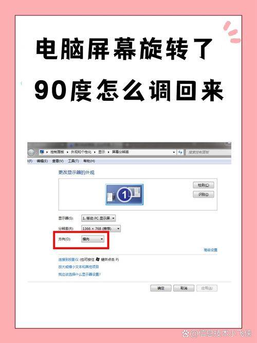 电脑屏幕显示旋转了如何调整过来
