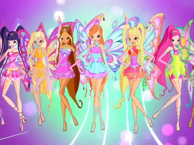 粉黄蓝三个女生魔法变身动画英国截图3