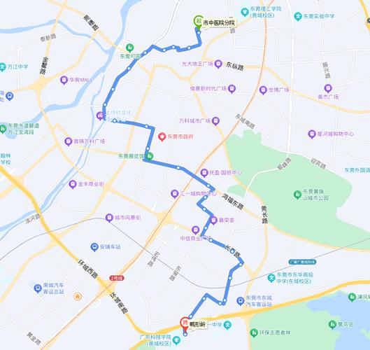 东莞长9路公交车路线