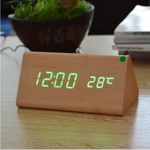 声控木头时钟设置