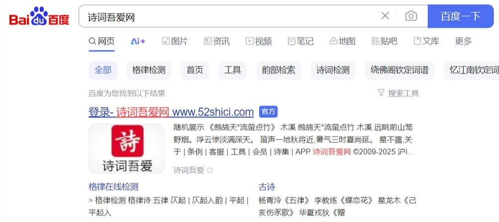 诗词吾爱检测工具 诗词吾爱检测工具