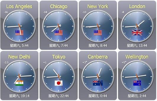 世界时钟在线显示时间