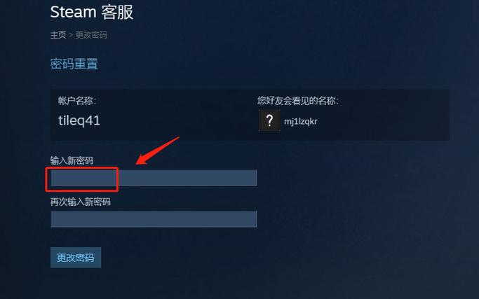 steam换密码