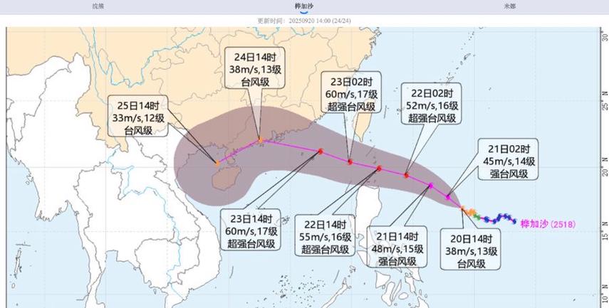 路线最长的台风