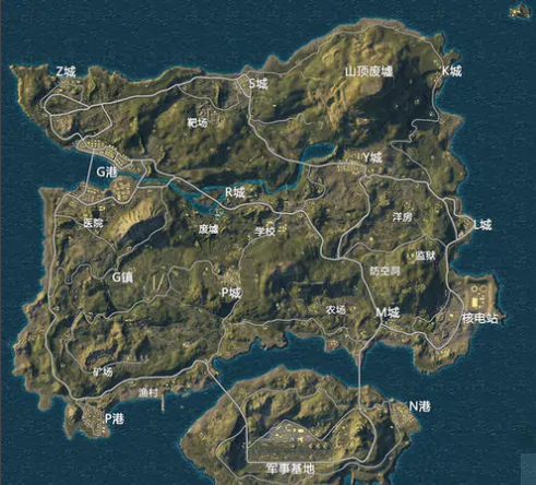 和平精英地图海岛