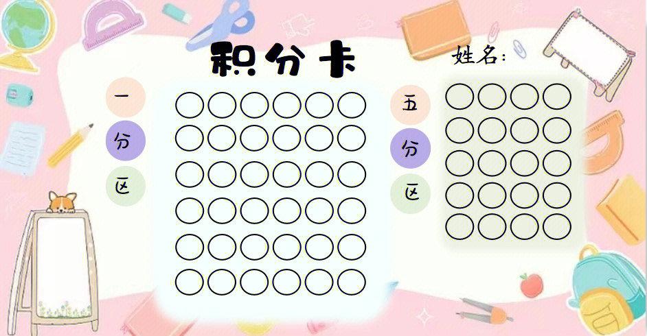 班级积分卡