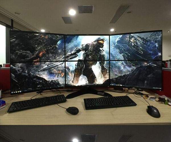 一个显示器显示多个电脑画面