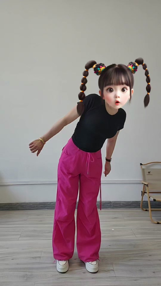 两个小辫子搞笑图片