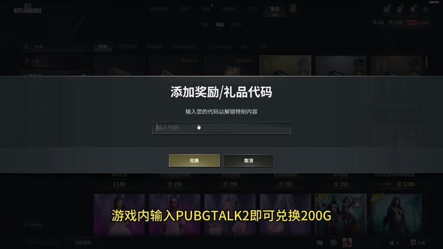 绝地求生200gb兑换码